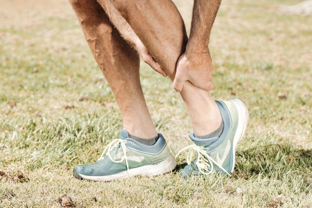 A Person Wearing Rubber Shoes